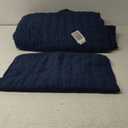 WDCOZY Navy Blue Twin Size Quilt Bedding Sets with Pillow Sham, Lightweight Soft Bedspread Coverlet, Quilted Blanket Thin Comforter Bed Cover, All Season Summer Spring, 2 Pieces, 68x90 inches