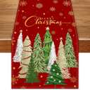 Christmas Table Runner 72 Inch Christmas Xmas Winter Holiday Decorations and Supplies for Home Kitchen Dining Room Table Decor