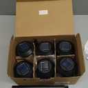 Beautyard Outdoor Solar Candles Lights Flickering Decorative Lantern Stake Lighting for Garden, Backyard, Lawn, Pathway, Patio Accessories and Decor ( Small 6 Pack , Black )