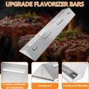 35.2” Flavorizer Bars for Weber Searwood XL 600 Pellet Smoker Grill, Stainless Steel Heat Plates Even Heat & Burner Protection & Enhances Smoky Flavor Searwood Replacement Parts