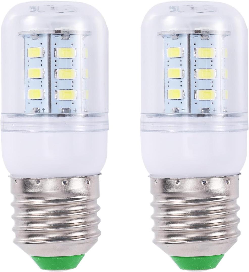 2pcs KEI D34L Light Bulb Replacement for Frigidaire 3.5W LED Refrigerator, AC100-265V Fridge Bulb for Frigidaire FFSS2615TS5 LFSS2612TF0 LFSS2612TF4 FFSS2615TSO Accessories, White Light