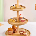3 Tier Bamboo Cupcake Stand