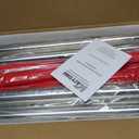 kaiyomi 4Pcs Stanchions and Velvet Ropes, Crowd Control Barriers (Silver) | Water or Sand-Fillable Base, 5 Feet Velvet Ropes and Posts Poles for Red Carpet Formal Occasions
