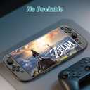 HEYSTOP Switch 2 Clear Case Compatible with Nintendo Switch 2, Switch 2 Case with 4K HD Screen Protector, PC Protective Cover with Joy-Con Grips and 6 Thumb Grips