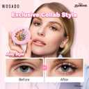 WOSADOZootopia1 Soft Magnetic Eyelashes Kit with Applicator, Disney [Judy] 21.5mm Reusable Glue-free Wispy Magnetic Lashes, Cruelty-free False Lashes, Waterproof, Lightweight, Suit for Heavy Makeup