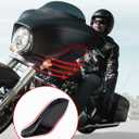 Amazicha Black Fairing Air Deflectors Side Wings Windshield Side Cover Shield Compatible for Harley Davidson Street Glide Electra Glide Tri Glide 1996-2013