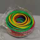 60 Pcs Colorful Plastic Toss Rings Multicolor Throwing Rings Game for for Adults Kids Outdoor Activities Agility and Accuracy Game Practice Game Booth, 6 Sizes