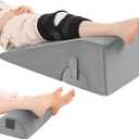 ROYALAY Knee Replacement Pillow, Leg Pillow for Knee Surgery Recovery with Different Height, Leg Surgery Recovery Equipment for Hip Foot Ankle, Single