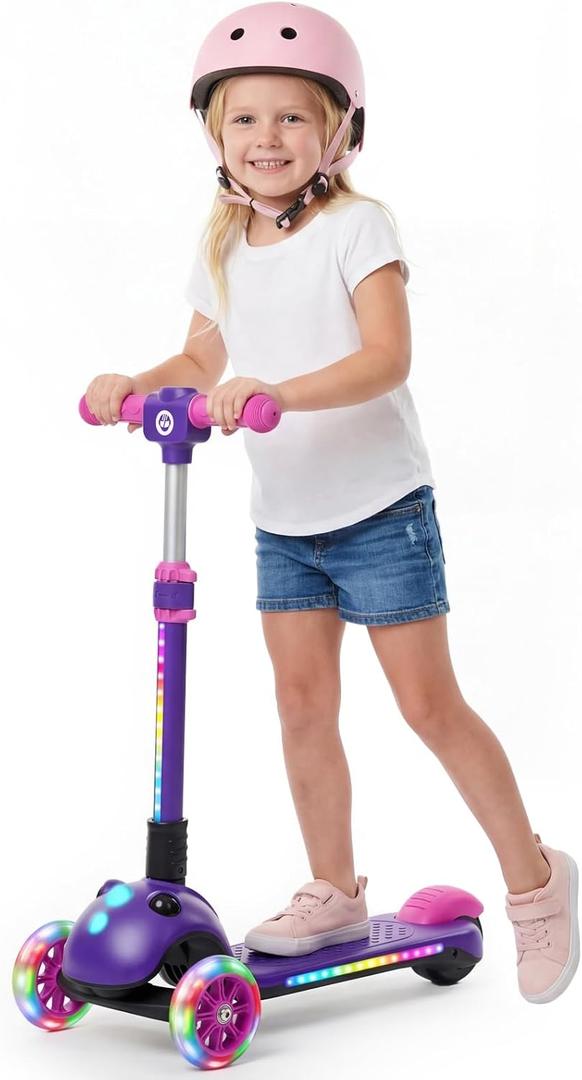 Gotrax SK1 Foldable Electric Scooter, 3 Wheels for Kids Ages 4+, Gifts