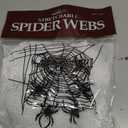 Halloween Web with 6 Spider Stretchable Decoration Cobweb, White/Black