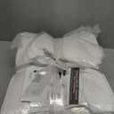 Comfort Spaces White Full Size Comforter Set - 3 Pieces Pintuck Pleated Bedding Sets, All Season Lightweight, Extra Softness Pre-Washed Microfiber Full Bed Set, Shams, Full