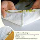 2 x Rectangle Picnic Table Cloth, Elastic Waterproof Fitted Vinyl Tablecloths for 4 Foot Tables, Wipeable Flannel Backed Table Covers for Dining, Camping, Outdoor(Magpie,24"x48")