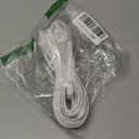 moeverEX Phone Extension Cord 25 Ft, White Telephone Cable with RJ11 Plug