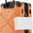 Wrangler ATG Alpine 22" Expandable Rolling Hardside Carry-On Luggage, Blazing Orange