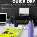 Premium Printable Vinyl Sticker Paper for Inkjet Printer and Laser - 200 White Matte Sticker Paper Waterproof - Durability Adhesive Paper 8.5x11 (Matte, 200 Sheets)