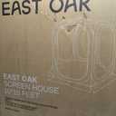 East Oak Screen House Tent Pop-Up, Portable Screen Room Canopy Instant Screen Tent 10 x 10 FT with Carry Bag for Patio, Backyard, Deck & Outdoor Activities, Beige
