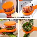 2 x 2-Piece Vegetable Peeler Set - Stainless Steel Potato Peeler and Fruit Peeler, Ideal for Kitchen Use, Apple Peeler, Carrot Peeler, Orange Peeler with Comfortable Grip (S)