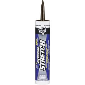 DAP Extreme Stretch Acrylic Urethane Premium Elastomeric Sealant, Dark Brown, 10.1 Oz (7079818708) DAP Extreme Stretch Acrylic Urethane Premium Elastomeric Sealant, Dark Brown, 10.1 Oz (7079818708)