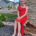 LQSZ Girls Sequin Dress Ruffled Sleeve Toddler Tulle Sparkly Formal Pageant Prom Party Dresses 3-14 Years (9-10 Years, Blue)