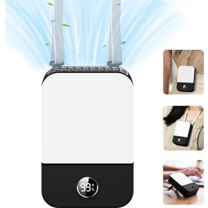 4 x Portable Neck Fan Rechargeable, Mini Fan Handheld with Waist Clip 3 Speed Adjustable, Leafless Personal Fan for Home Office Outdoor Travel (Black) 4 x Portable Neck Fan Rechargeable, Mini Fan Handheld with Waist Clip 3 Speed Adjustable, Leafless Personal Fan for Home Office Outdoor Travel (Black)