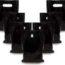 TOSPARTY 40PCS Black Plastic Gift Bags Candy Bag Die Cut Bags are Sturdy Party Assorted Plastic Gift Bag