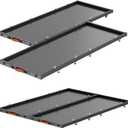 Aluminum Wheel-Rolling Slide-Out Truck Bed Storage Tray(2-Pack) – 400LBS Load Capacity, No-Drill Installation, Fit Super Duty Full-Size Bed Organizer for 6' 5”+ Beds (72.5" D x 47.2" W （inch）)