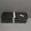 upsimples Floating Shelves for Wall, Wall Shelves for Decor Storage Set of 6, Wall Mounted Wood Shelf for Bedroom, Living Room, Bathroom, Kitchen, Picture Ledge Shelf, Black (15.7in)