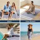 4 x LANE LINEN 4 Pack Beach Towels – Oversized, Pre-Washed, Quick Dry, Sandproof, Lightweight & Absorbent Travel Towels – Extra Large Pool/Bath Towel – Multi