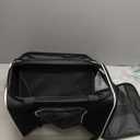 Petskd Top-Expandable Pet Carrier 18x11x11 Inches Delta American United Airline Approved, Soft-Sided Carrier for Small Cats and Dogs with Locking Safety Zippers and Anti-Scratch Mesh (Black)