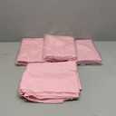 4 Pack Square Table Cloth 70x70 Inch Pink Tablecloth Machine Washable Fabric Polyester Table Cover for Dining, Buffet Parties, Picnic, Events, Weddings and RestaurantsPink