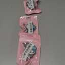 3 x Silly Goose Blue Badge Reel with Swivel Alligator Clip ID Badge Holder Funny Glitter Badge Reel Retractable Clip for RN LPN CNA Nurse Doctor Assistant Medical Staff