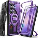TONGATE Magnetic Stand for Samsung Galaxy S26 Ultra Case, Compatible with Magsafe, [Camera Cover & 2 Front Frames][Military Drop Protection] S26 Ultra Case Built-in Screen Protector & Belt Clip,Purple