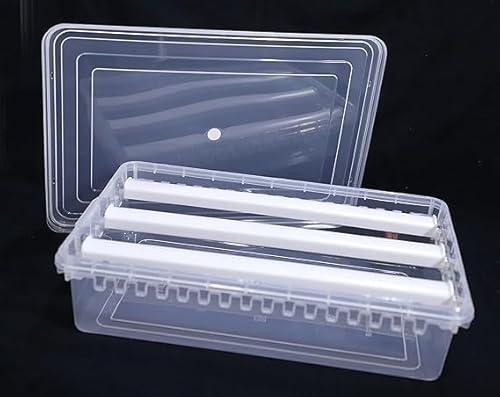 Arts Of India Two Rod Bangle Box For Women,Boxes For Storage Plastic Big Size,Jewellery Box For Travelling,Bride,Poratble Chudi Organizer For Travel,Transparent Organiser (3 RODS)