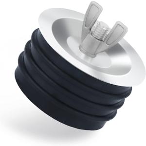 3 inch Sewer Cleanout Cap, Practical Expansion Pipe Plug Durable Sewer Pipe Plug Sewer Cleanout Cover Mechanical Test Plug with Wing Nut Suitable for Most Pipes Sink Pools