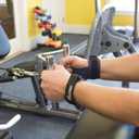 KAYANA 2 Hole Leather Gymnastics Hand Grips - Palm Protection and Wrist Support for Cross Training, Kettlebells, Pull ups, Weightlifting, Chin ups, Workout, & Exercise (Youth Small, Red)