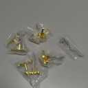 8 Pcs Gold Bow Drawer Knobs Metal Bow Knobs for Dresser Vintage Dresser Handles Pulls Gold Cabinets Handles for Home Bedroom Kitchen Cabinets Hardware Cupboard, 1.6 x 1 Inches