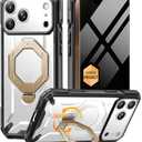 TONGATE for iPhone 17 Pro Max Case with 360° Spin Magnetic Stand, [Compatible with MagSafe][Military-Grade Protection] with Privacy Screen Protector & Camera Control Cover for iPhone 17 ProMax, Clear