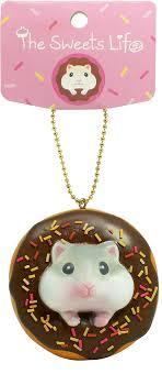 Hamster Squishy Toys - Slow Rising Squishy Toy  Strawberry Chocolate Donut  Squishy for Kids, Girls, Boys, Adults 10 Pack