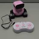 ALLCELE Robot Toys, Rechargeable RC Robots for Kids Boys, Remote Control Toy with Music and LED Eyes, Ideal Gift for Children-Pink