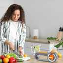 Kitchen Knife Sharpener, 6-in-1 Stage Pocket Knife Sharpeners, Manual Knife Sharpener with Ceramic Rods, Diamond Sand, Tungsten Steel Sheets, Chefs Choice Knife Sharpeners for Kitchen Knives