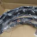 10L0L Golf Cart Front Rear Fender Flares for EZGO RXV 2008-2015 Gas & Electric, with Stainless Steel Screws, Set of 4(Not fit modified models)