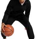 MoFiz Men's Tracksuits Sweatsuits for Men Athletic Set 2 Piece Track Suits Jogging Casual Warm Up Full Zip Running Sports (XX-Large, D01-black)