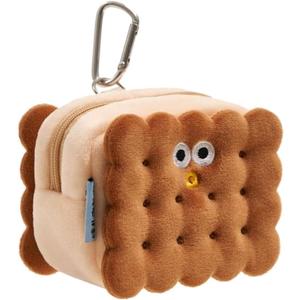 Biscuit shaped dog poop dispenser portable 30 thick leak proof dog waste bags poop bag holder cute