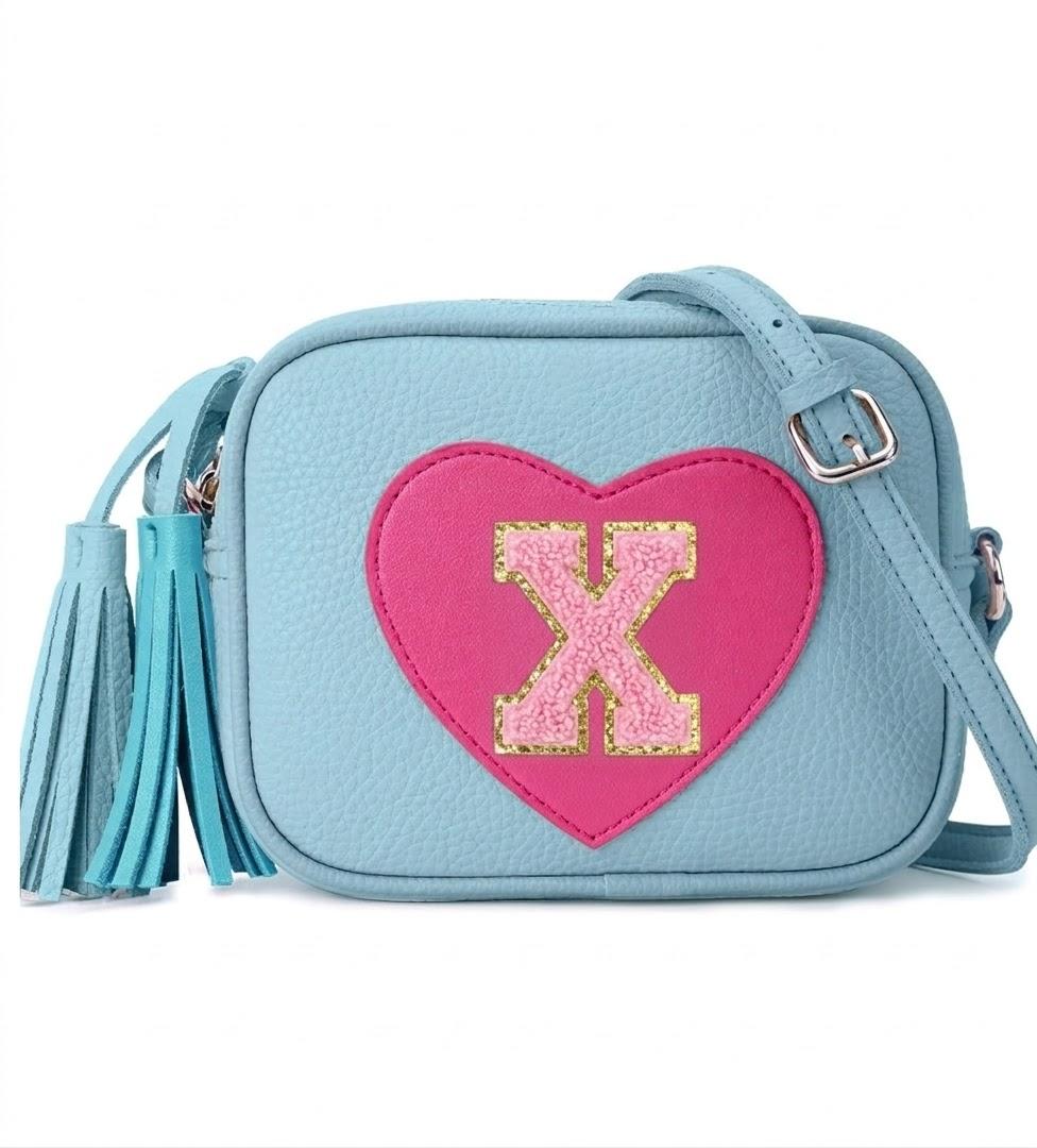 OYLOLA 3 4 5 6 7 8 Year Old Girl Birthday Gifts Initial Toddler Girl Purse Kids Purse Toddler Girls Gift Heart Purse X