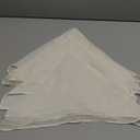 Keketoarrange Cheesecloth Napkins 17x17 Inches Cloth Napkins Handmade Washable Reusable for Dinner Wedding Baby Bridal Shower Party Boho Decorations Bulk Set of 5  Ivory Cream White