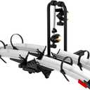 2 Bike Rack Hitch Mount, 200 lbs Electric Bicycle Carrier Rack Platform Style for Cars Trucks SUVs Minivans, fits MTB Gravel Road Bike with Up to 5-inch Fat Tire Carrier Rack - 2" Hitch Receiver