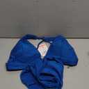 Bathing Suits for Women Deep V Neck Sexy Two Piece Bikini Sets for Women Thong Halter Cheeky Swimsuit (Small, Royal Blue)