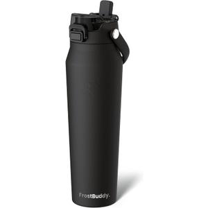 Frost Buddy 32oz Insulated Water Bottle with Straw & Chug Lid | Leak-Proof Stainless Steel | 24-Hours Cold | Sweat-Proof, Cup Holder Friendly | Ideal for Gym, Travel, Sports & Everyday Hydration