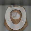 Mayfair Cassel Slow Close Toilet Seat, Easy Clean, Non Slip Premium Wood Seat, Easy Install, Made in USA, Elongated, White