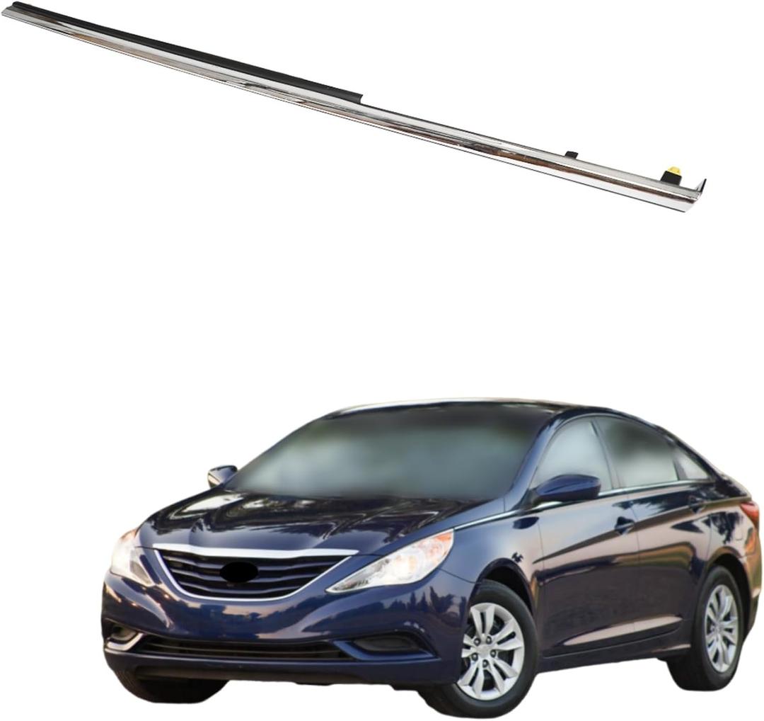 Front Left Driver Side Chrome Garnish Molding Trim Replacement for Sonata 2011 2012 2013 2014 877713S001